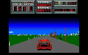 Crazy Cars (UK) (1988) (Trainer) screen shot game playing